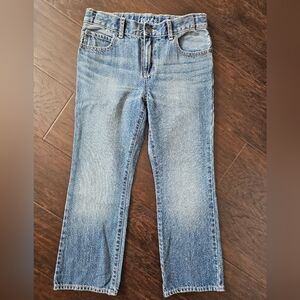 The Children's Place Bootcut Medium-Indigo Denim Jeans, girls size 8 "Husky"